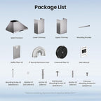 Wall Mount 30 Inch Range Hood 900 CFM, Ductless/Ducted Convertible Kitchen Hood - Image 9
