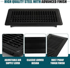 VOISEN Floor Register 4x10, 6 Pack Black Floor Vent Covers, Heavy Duty Steel - Image 6