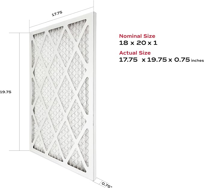 True Blue 18x20x1 MERV 11 Allergen Air Filter | Electrostatic Pleated HVAC - Image 2