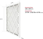 True Blue 18x20x1 MERV 11 Allergen Air Filter | Electrostatic Pleated HVAC - Image 2