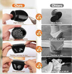 BAIPOK 16pcs Round Chair Leg Floor Protectors, Felt Pads Chair Leg Protectors