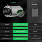 VIVOSUN 6 Inch Air Carbon Filter Smelliness Control - Image 5