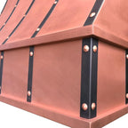 CT Copper Tailor Sloped Copper Vent Hood Wall Mount, 610 CFM Exhaust Fan - Image 6