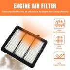 Engine Air Filter 17220-6A0-A00 Compatible - Image 2