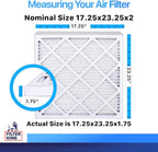 Filter King 17.25x23.25x2 Air Filter | 12-PACK | MERV 8 HVAC Pleated A/C - Image 2