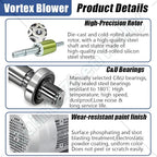 Vortex Ring Regenerative Blower, Single Phase High-Pressure Industrial Vacuum - Image 7