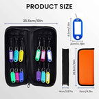 Key Organizer, Zippered Key Case, Fireproof and Waterproof Key Binder