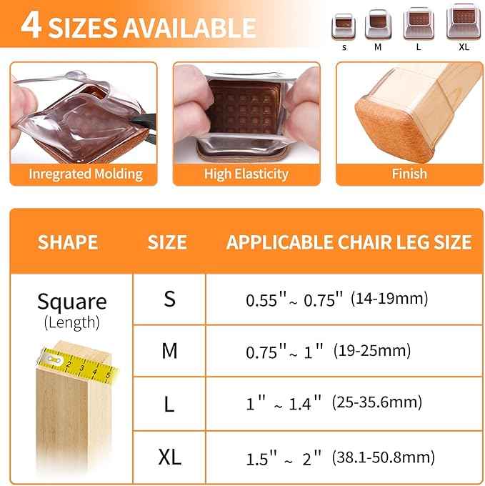 Ezprotekt Chair Leg Floor Protectors