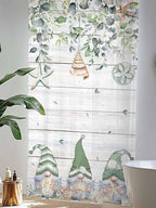 Sheer Curtains 84 Inches Long, Coastal Eucalyptus Leaf Semi Sheer Curtains - Image 4