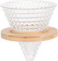 AUNMAS Glass Coffee Dripper Pour Over, Reusable Paperless Filter Funnel by AUNMAS