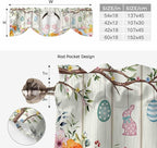 Easter Tie Up Valance Curtains for Windows, Kitchen Curtains Window Shades - Image 6