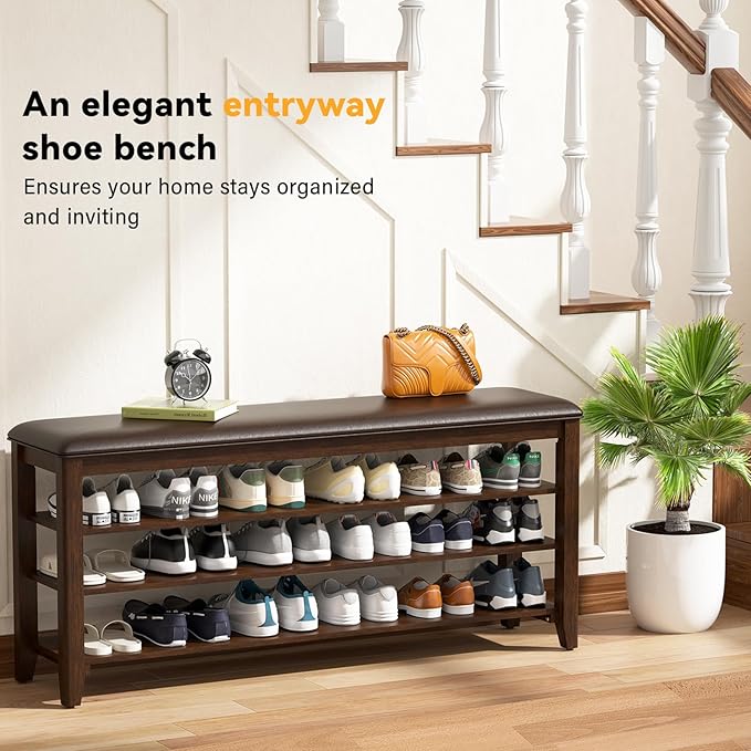 Shoe Rack Bench Entryway Storage - Image 7