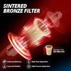 EVIL ENERGY 8AN Billet Inline Fuel Filter 30 Micron Aluminum Black - Image 6