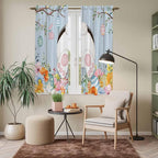 Easter Window Curtains 63 Inch Long 2 Panel Set, Rod Pocket Bedroom Curtains & - Image 7