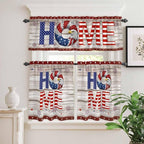 4th of July Kitchen Curtains Set 3 Piece - Image 9