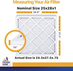 Filter King 25x28x1 Air Filter | 6-PACK | MERV 13 HVAC Pleated A/C Furnace - Image 2