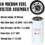 1200KTF7018 Fuel Filter 10 Micron 3/4" 18GPM 50PSI 10Micron Fuel Filtration - Image 4