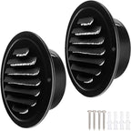 4 Inch Black Soffit Vent Cover, LouanXpert Stainless Steel Round Air Vent Cover by LouanXpert