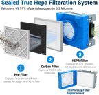 MOUNTO 550cfm Hepa Air Scrubber Industrial Air Cleaner- 550cfm Portable Air - Image 2