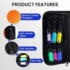 Key Organizer, Zippered Key Case, Fireproof and Waterproof Key Binder