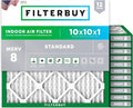 Filterbuy 10x10x1 Air Filter MERV 8 Essential Dust & Allergy Defense, by Filterbuy