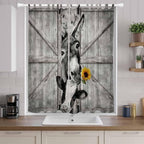 Funny Farm Animals Living Room Curtains 96 Inch Length, Window Curtains Tab Top - Image 9