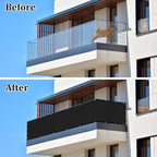 UPGRADE Balcony Privacy Screen Fence 6'X13' Outdoor HDPE Mesh Panels - Image 2