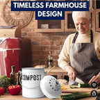 Granrosi Countertop Compost Bin Kitchen - Image 7