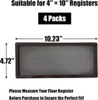 Floor Register Vent Cover- 4"x10" Magnetic Air Vent Screen Mesh Cover - Image 7