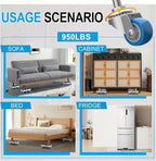 Furniture Dolly with Dual Groove Design: Furniture Sliders with 6 Wheels - Image 6