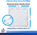 Filter King 16x22.25x2 Air Filter | 12-PACK | MERV 8 HVAC Pleated A/C Furnace - Image 2