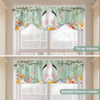 Easter Tie Up Valance Curtains for Windows, Kitchen Curtains Window Shades - Image 5