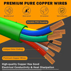 12FT Semi Truck Air Lines Kit 3IN1 Trailer Cord and Air Brake Hoses Assembly - Image 4