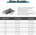 VOISEN Floor Register 4x10, 6 Pack Brown Floor Vent Covers, Heavy Duty Steel - Image 2