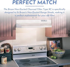 Upgrade HPF30 Charcoal Range Hood Non-Ducted Filter, - Image 5