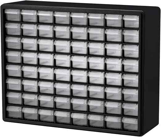 Akro-Mils 64-Drawer Plastic Drawer Storage Cabinet