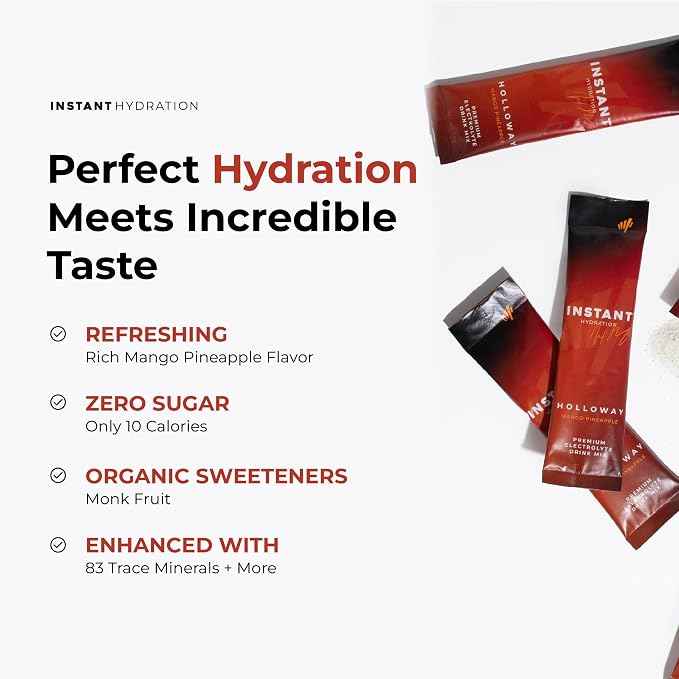 Instant Hydration Electrolytes Powder Packets