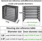 Aluminum Outdoor Condenser Protective Cover, freestanding Enclosure to Cover - Image 3