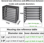 Aluminum Outdoor Condenser Protective Cover, freestanding Enclosure to Cover - Image 3