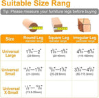 CHUNZEXI 36 Pack Extra Small Chair Leg Floor Protectors