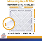 Filter King 12.13x19.5x1 Air Filter | 12-PACK | MERV 13 HVAC Pleated A/C - Image 2