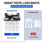 WINGSOL Reverse Osmosis Water Filter, Mineral Alkaline UV Space-Saving Tankless - Image 7