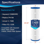 4-Pack C4030 Pool Filter Cartridges, Compatible - Image 2