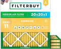Filterbuy 20x20x1 Air Filter MERV 11 Superior Pet & Allergy Defense, by Filterbuy