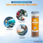 Refillable Mixed Bed DI Resin Filter Cartridge Fits most wide style 3" openings - Image 6