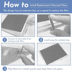 Upgrade HPF30 Charcoal Range Hood Non-Ducted Filter, - Image 6