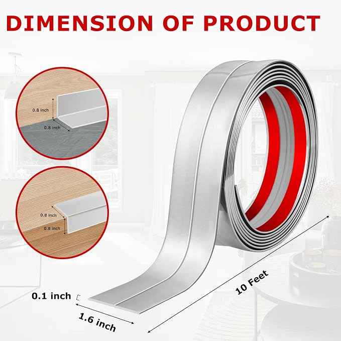 Flexible Wall Corner Protector Moulding Trim Peel and Stick Wall Corner Guards