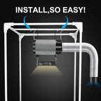 Atour 4'' Air Filtration Kit – 12-Speed Control, Quiet 14cm Fan & Carbon - Image 5
