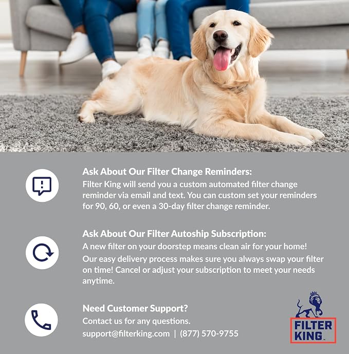 Filter King 21x23.25x1 Air Filter | 4-PACK | Carbon MERV 8 HVAC Pleated A/C - Image 5