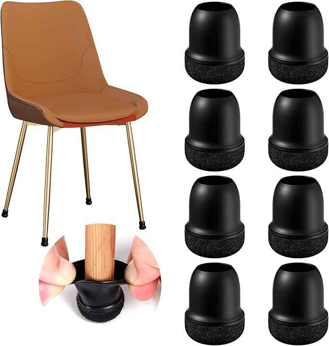 24 Pcs Small Chair Leg Floor Protectors, Chair Leg Protectors